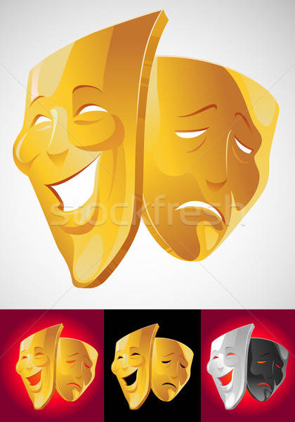 420x600 Theater Masks Vector Illustration Andrey Matyuk