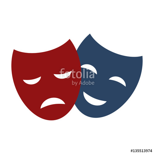 500x500 Theater Masks Vector Stock Image And Royalty Free Vector
