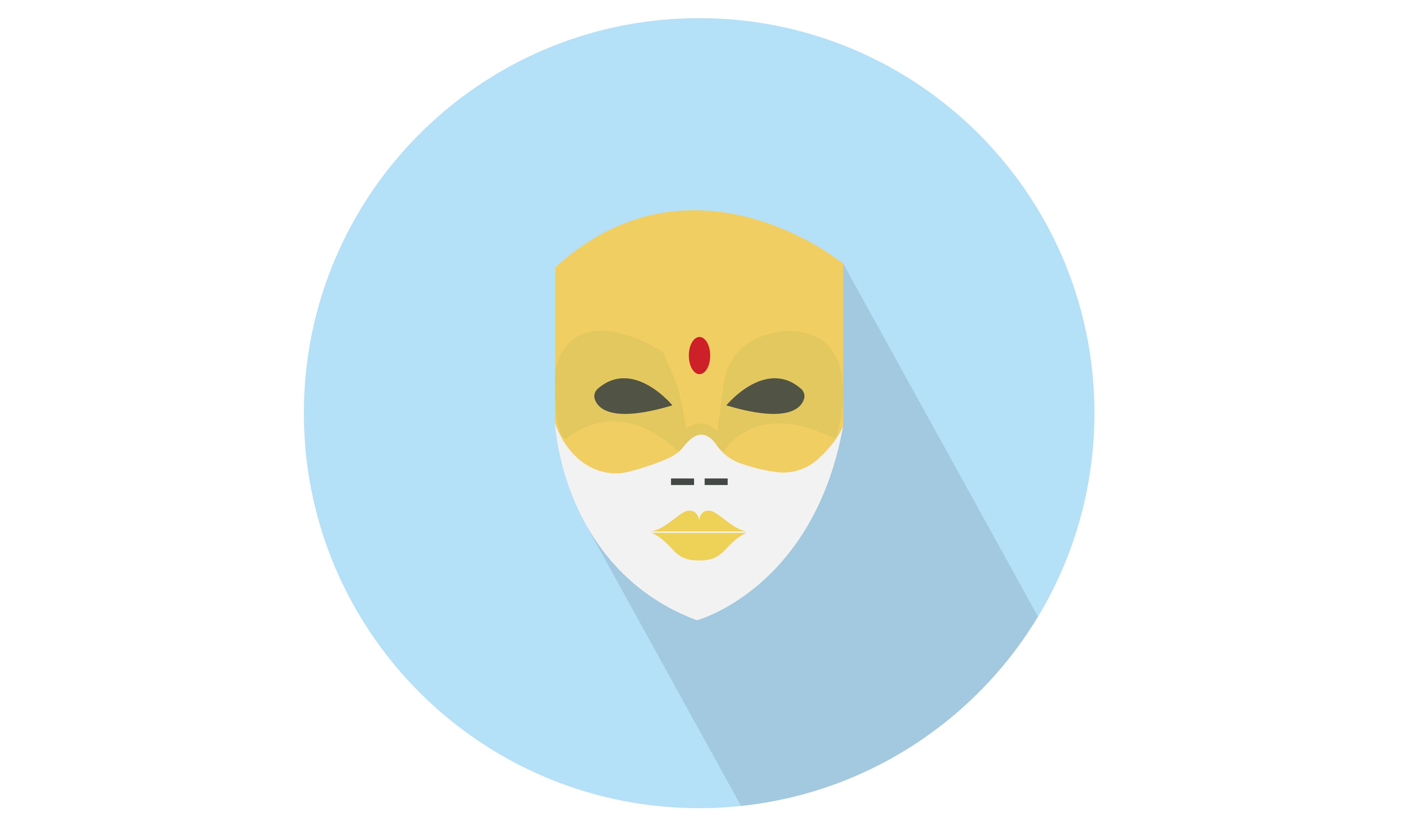 5000x3000 Theatre Mask Vector Flat Icon From Our Range Of Vector Icons