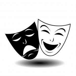 300x300 Comedy And Tragedy Symbolic Theatre Masks Vector Clipart Catchsplace