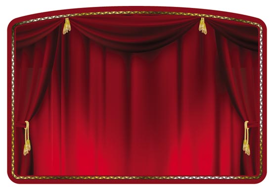 550x378 Theater Curtain Vectors