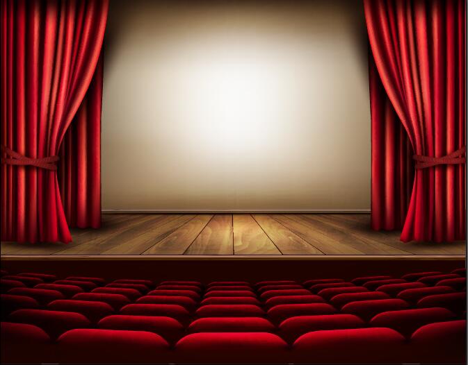 673x526 Theater Hall Red Style Design Vector Free Download