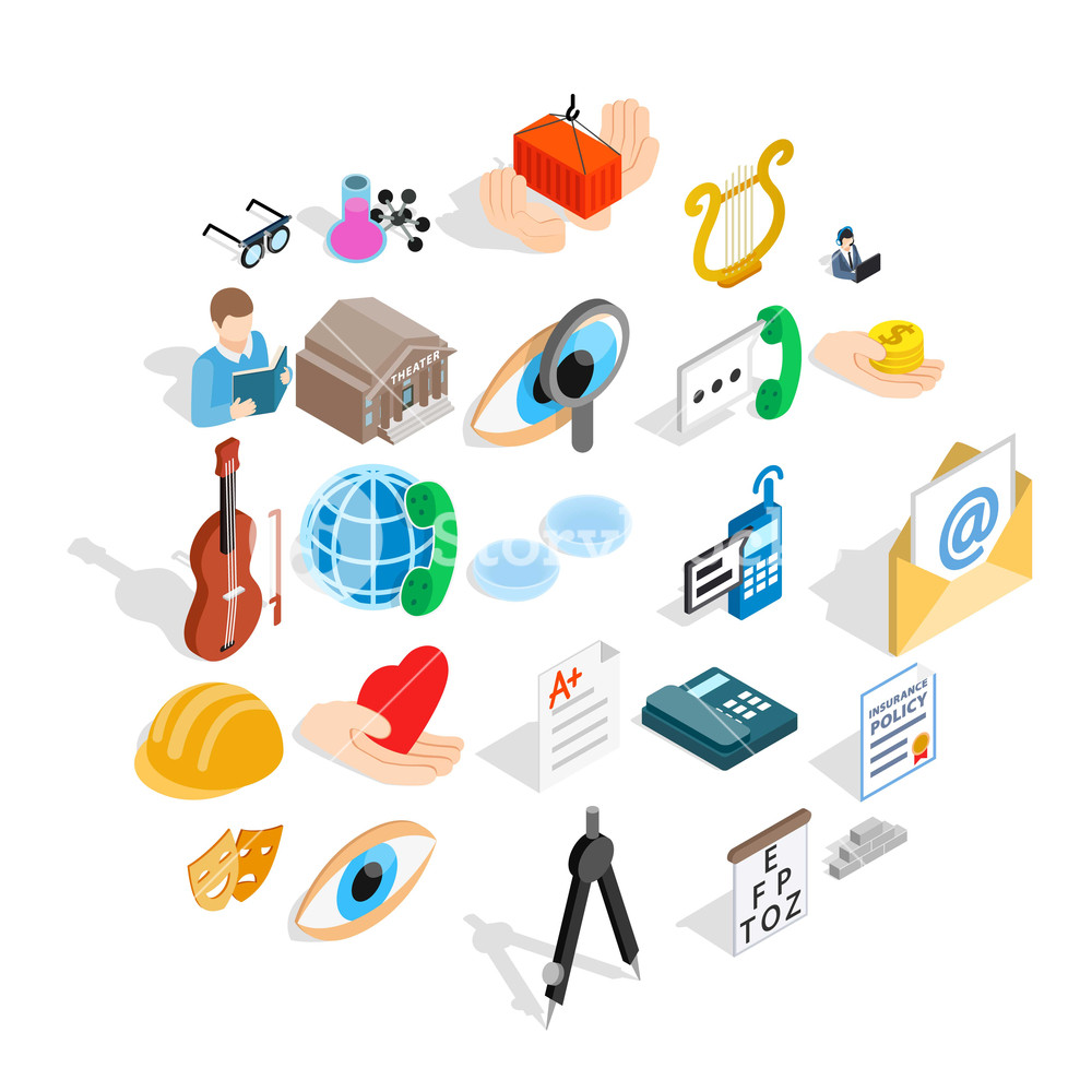 1000x1000 Theater Icons Set Isometric Set Of Theater Vector Icons