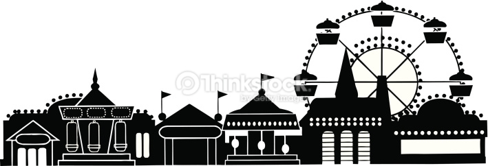 709x242 Theme Park Clipart Black And White