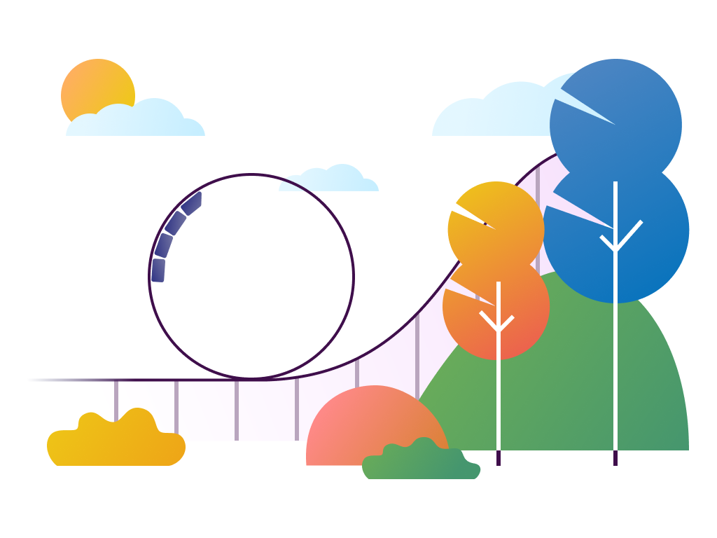 1024x768 Theme Park Illustration