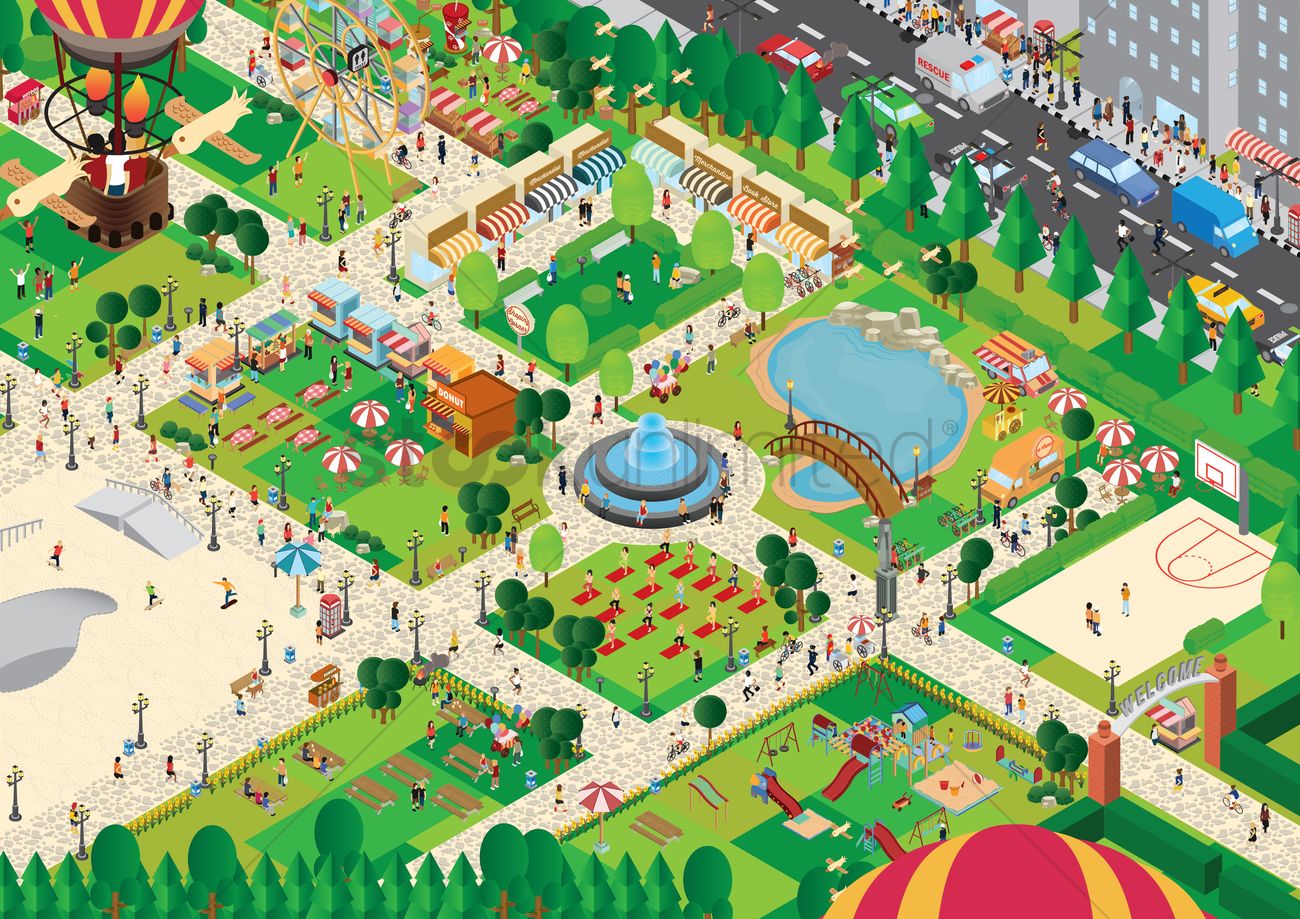 Theme Park Vector at Vectorified.com | Collection of Theme Park Vector ...