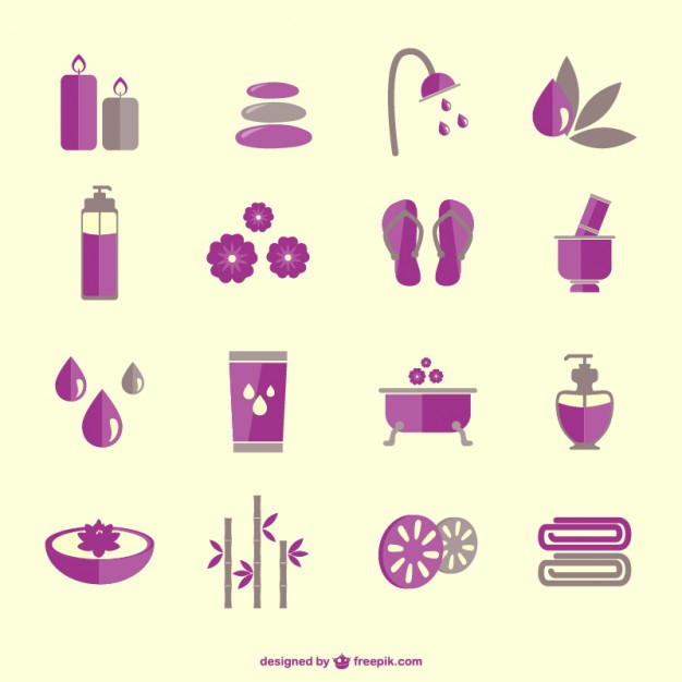 626x626 Spa Therapy Icons Free Vector