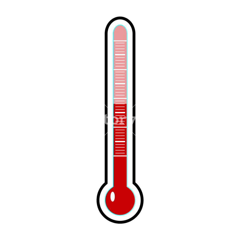 1000x1000 Thermometer Template Vector Temperature Cold And Warm, Celsius