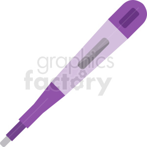 300x300 Purple Digital Thermometer Vector Clipart Royalty Free Gif