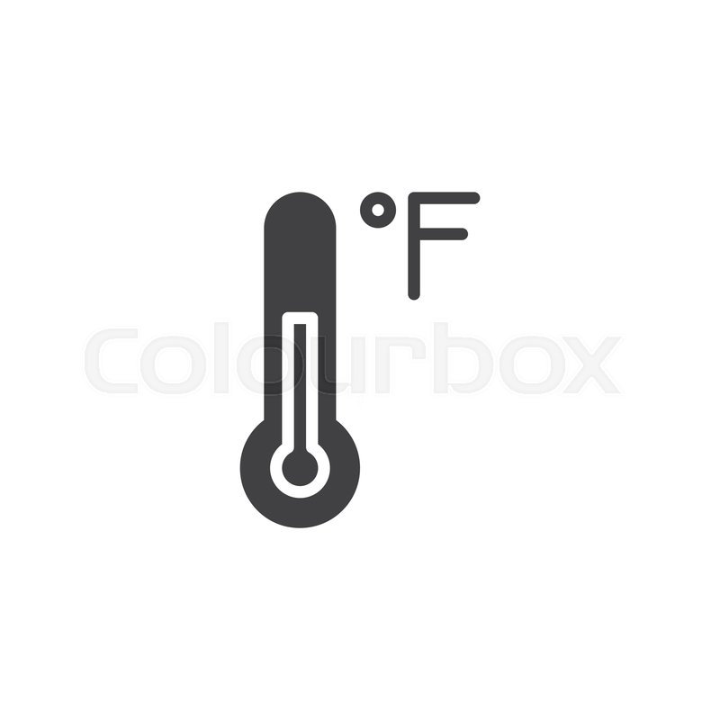 800x800 Fahrenheit Thermometer Vector Icon Stock Vector Colourbox