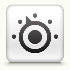 235x235 Square Button With Thermostat Royalty Free Vector Art Vector Art