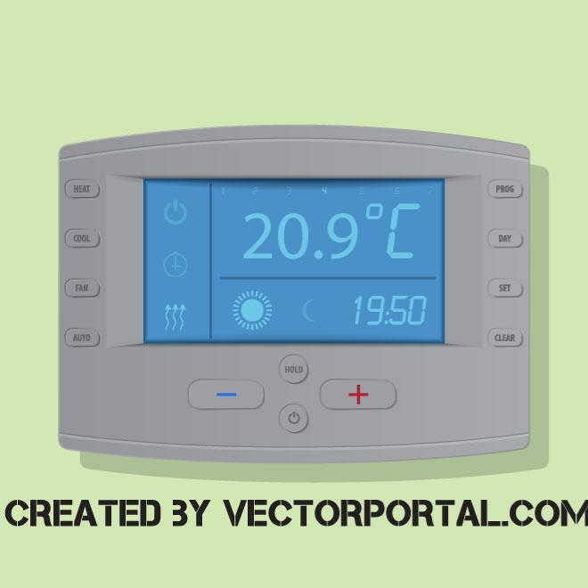 660x660 Thermostat Vector Clip Art