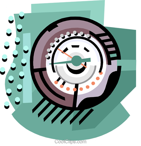 465x480 Energy Industry, Thermostat Royalty Free Vector Clip Art