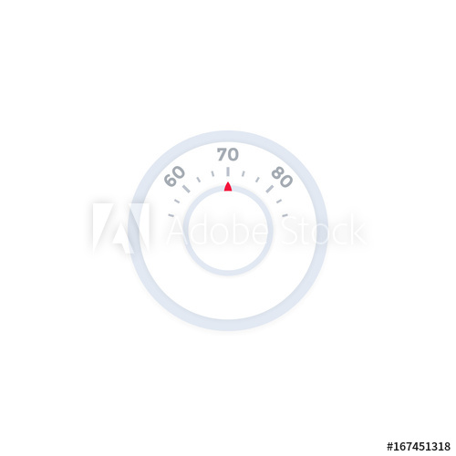 500x500 Thermostat Vector Illustration