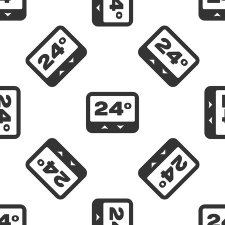 450x450 Grey Thermostat Icon Isolated Seamless Pattern On White Background