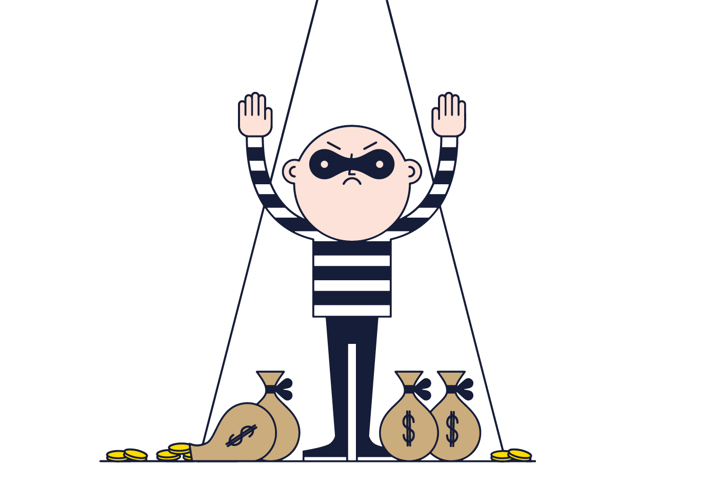 1400x980 Thief Mask Free Vector Art