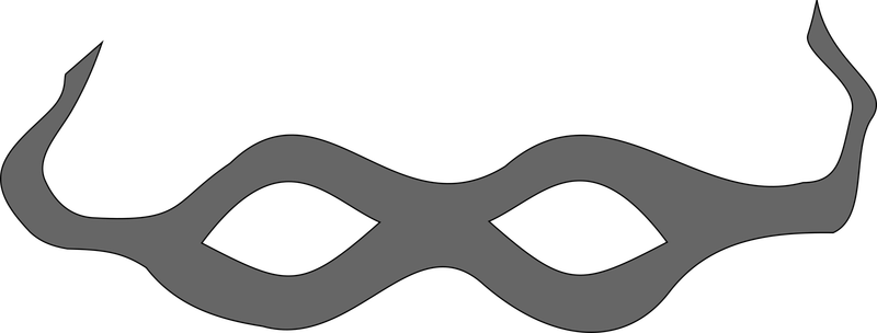 800x304 Thief Mask Vector Clipart Image