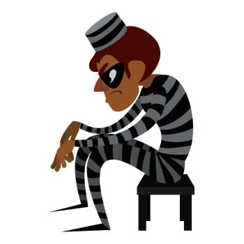 350x350 You Searched For Vector Silhouette Of The Thief In Mask On White