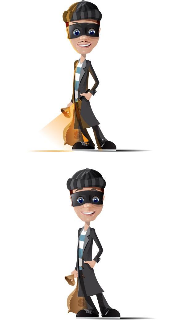 594x1040 Thief Vector Characters
