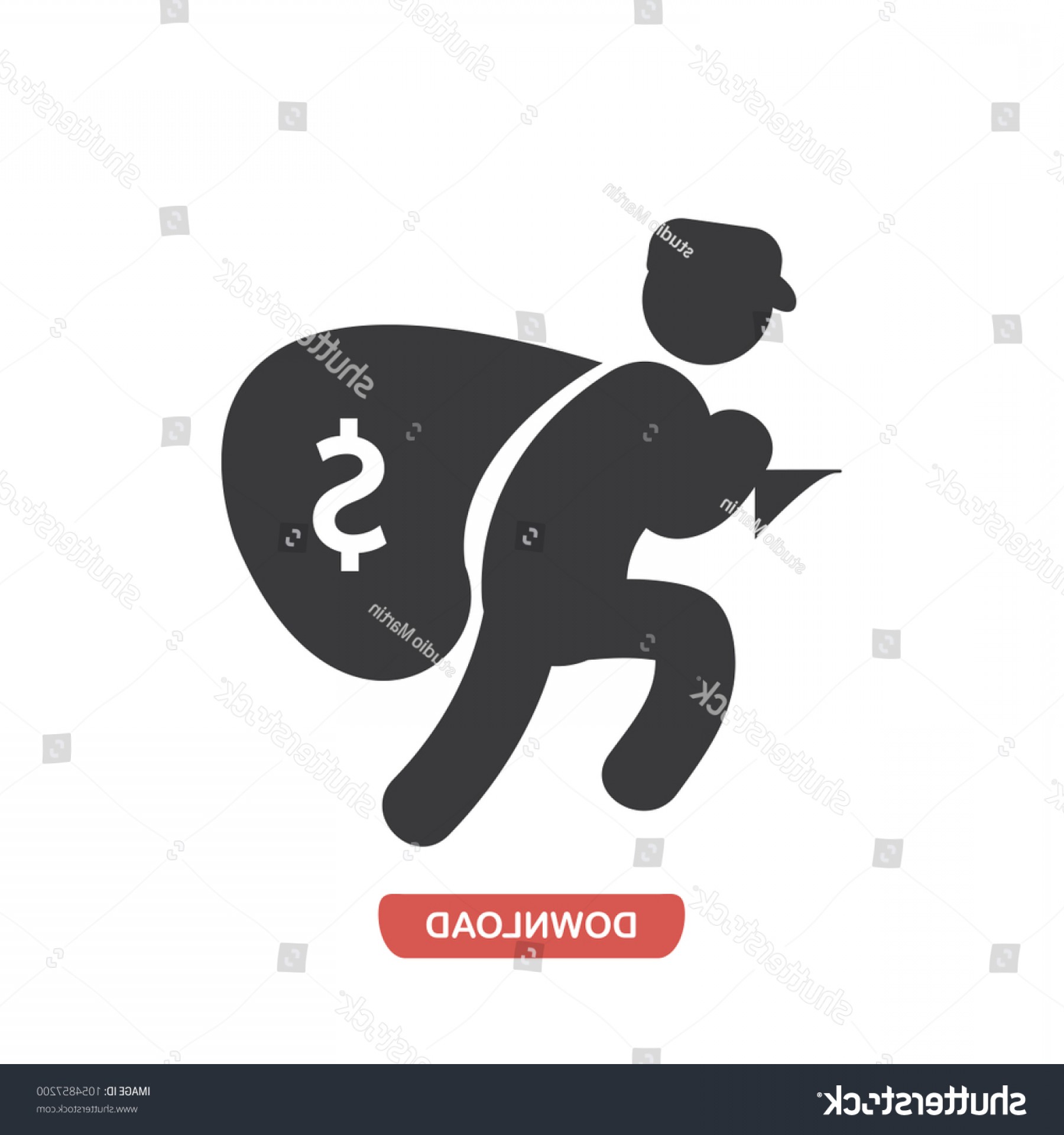 1800x1920 Thief Vector Icon Burglarbandit Symbol Flat Cqrecords