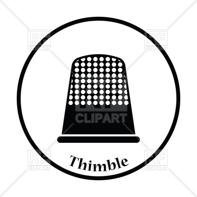 400x400 Thin Circle Design Of Tailor Thimble Icon Vector Image Of Icons