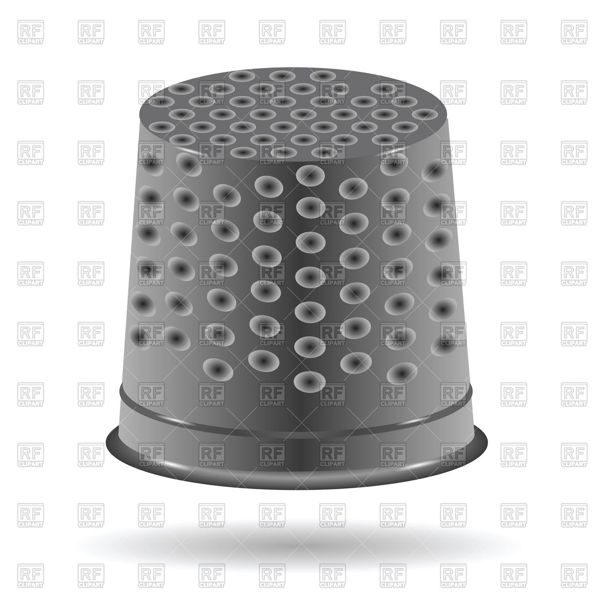 1200x1200 Metal Thimble For Finger Vector Image Of Objects