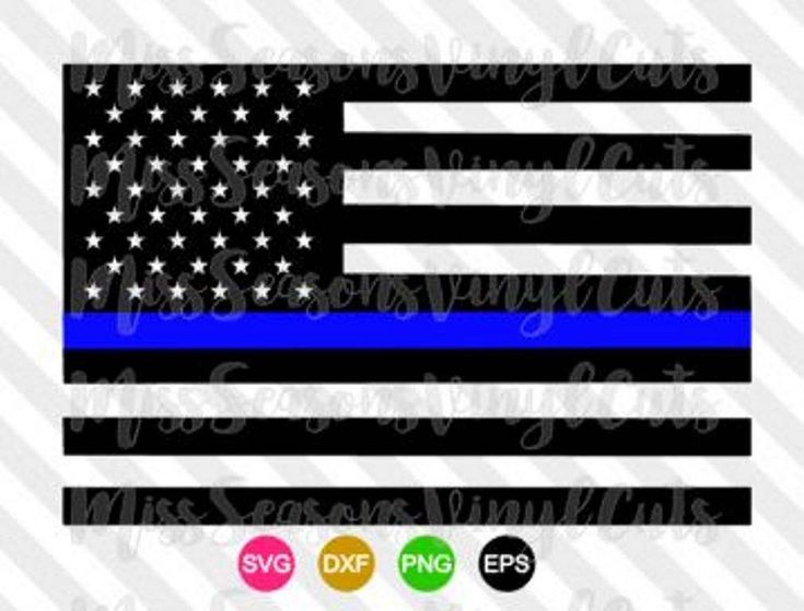 Thin Blue Line Flag Vector at Vectorified.com | Collection of Thin Blue ...