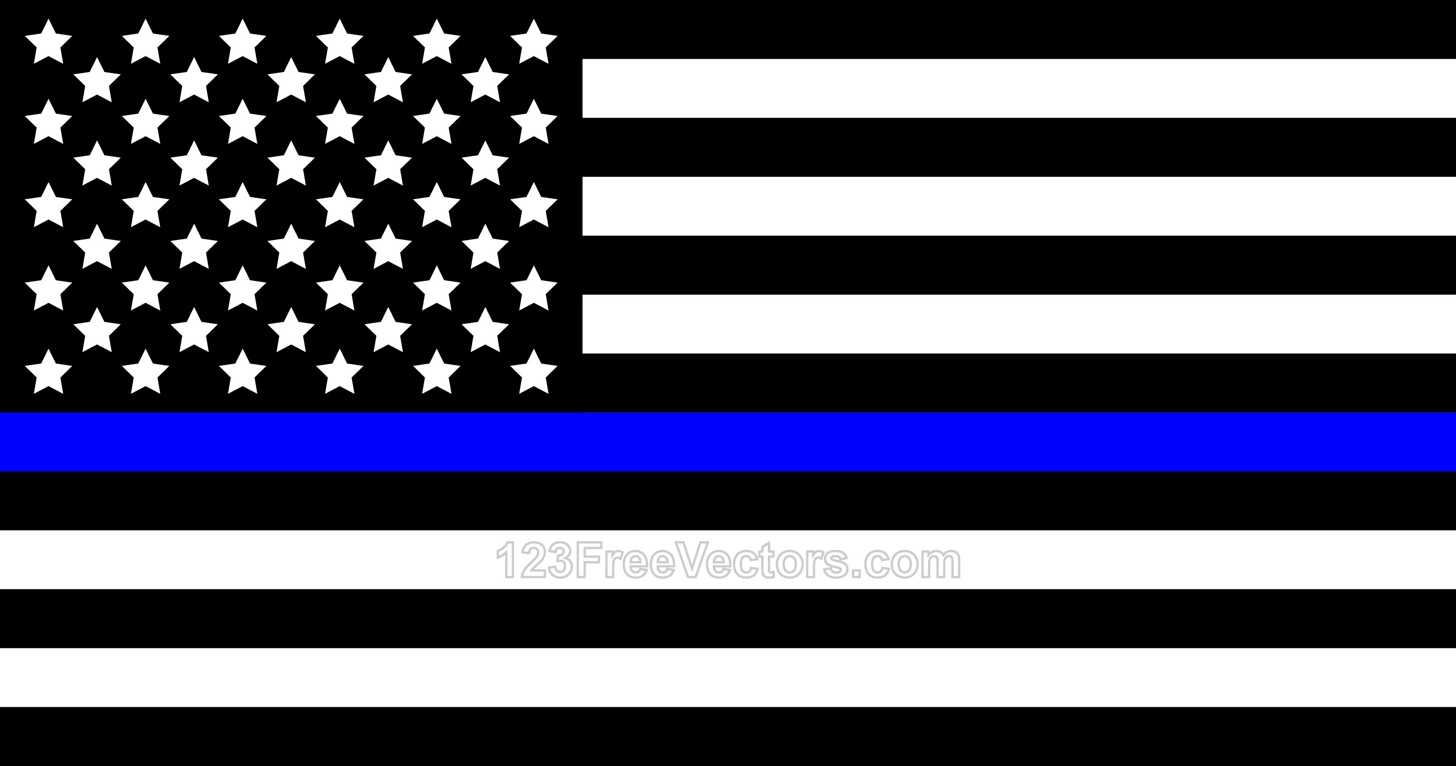 2850x1500 Thin Blue Line American Flag