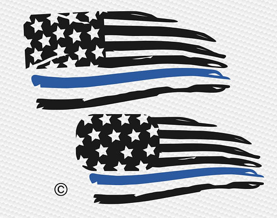 Download Thin Blue Line Flag Vector at Vectorified.com | Collection ...