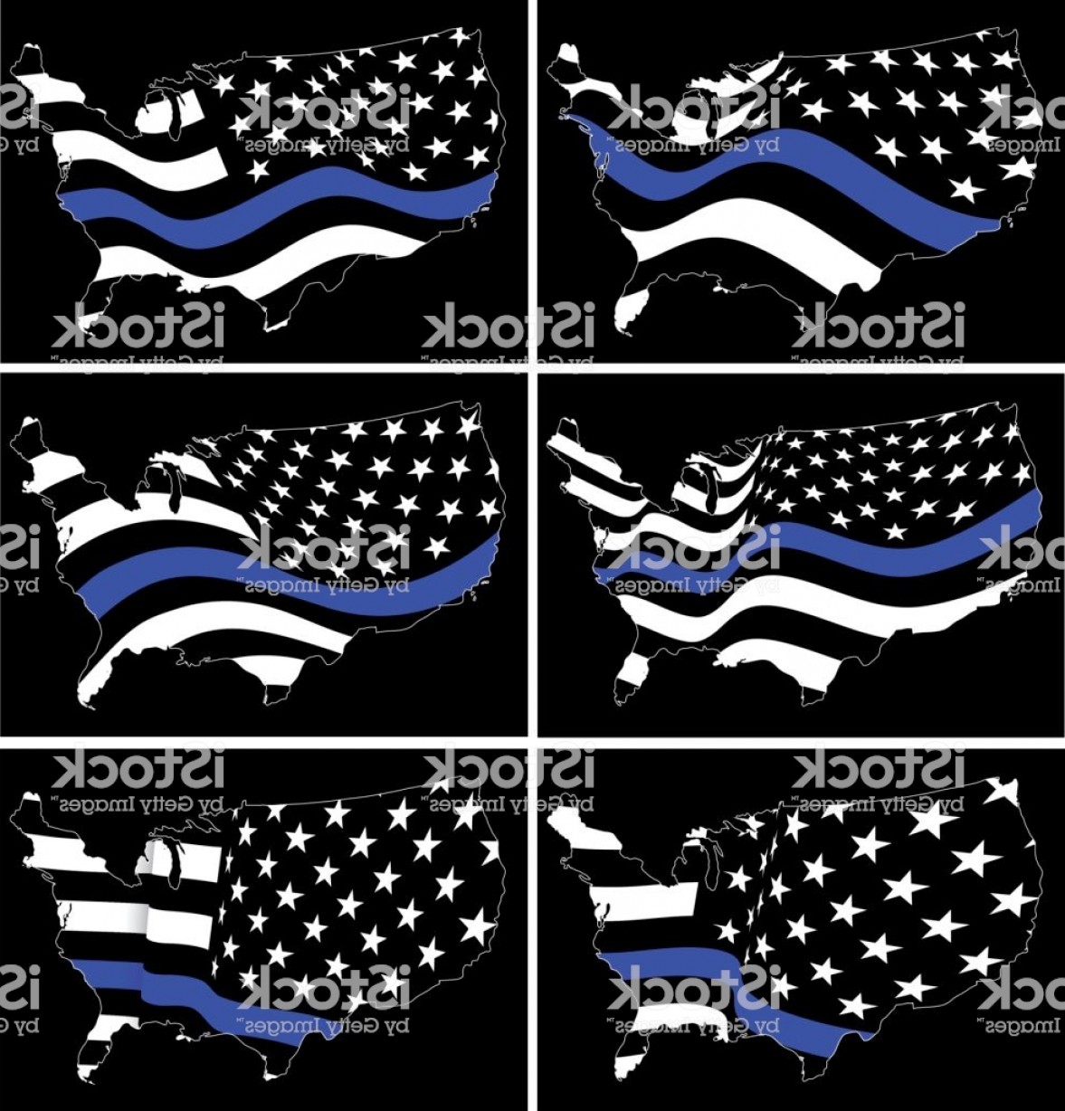 1177x1228 Blue Line Flag Vector Catamart