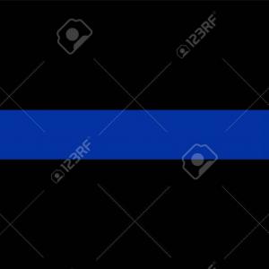 Thin Blue Line Vector