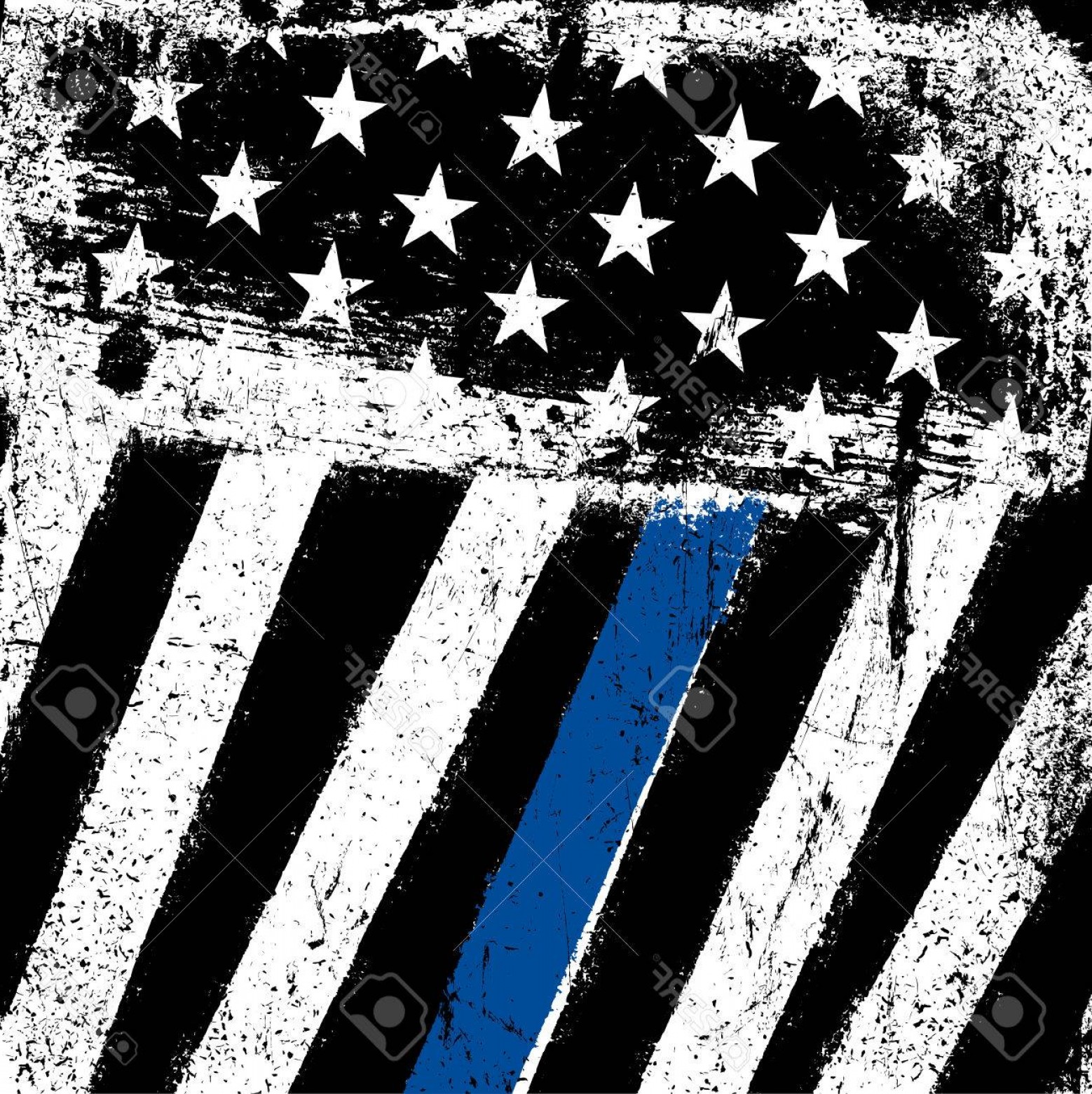 Thin Blue Line Vector at Vectorified.com | Collection of Thin Blue Line ...