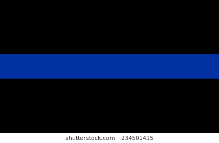 428x280 Thin Blue Line Flag Clipart