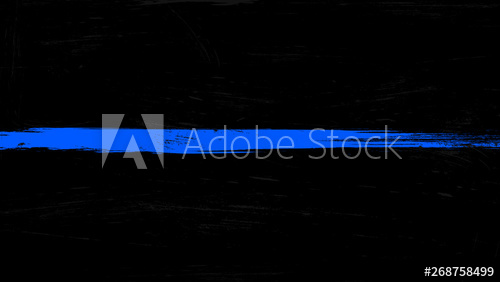 500x282 Thin Blue Line Flag With Grunge Paint Trace