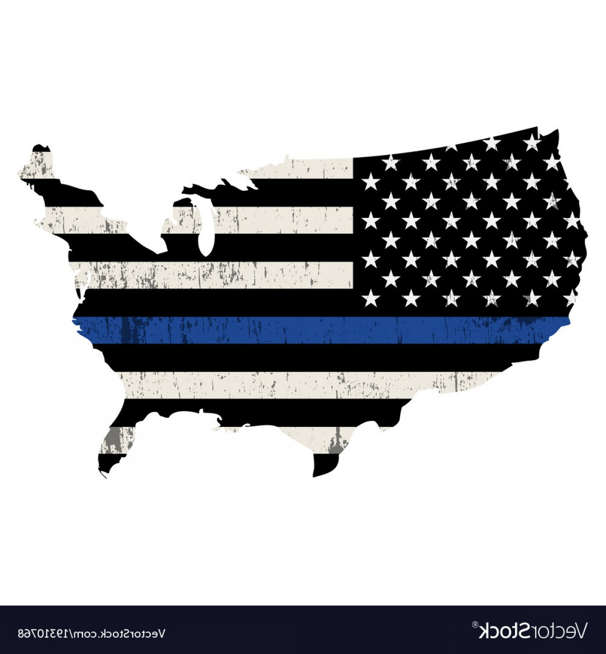 1200x1296 Usa Police Support Thin Blue Line Vector Soidergi