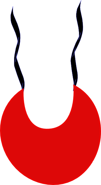 324x593 Red Thing Bib Clip Art