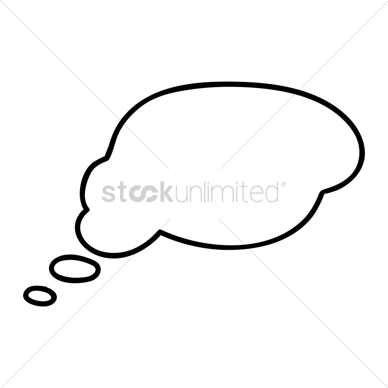 1300x1300 Thinking Bubble Vector Image
