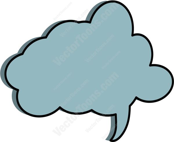 Thinking Cloud Vector