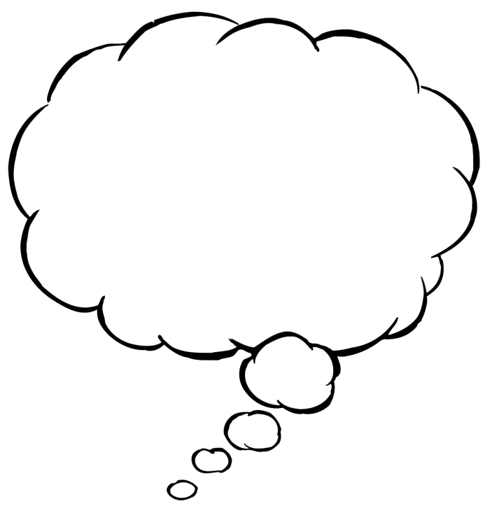 700x723 Thinking Cloud Png Vector, Clipart