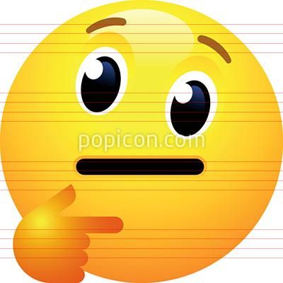 400x400 Thinking Face Emoji Emoji Emoji, Vector Icons, Vector Format