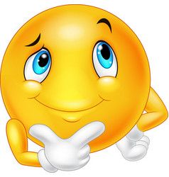 238x250 Emoticon Happy Face Are Thinking And Posing Vector