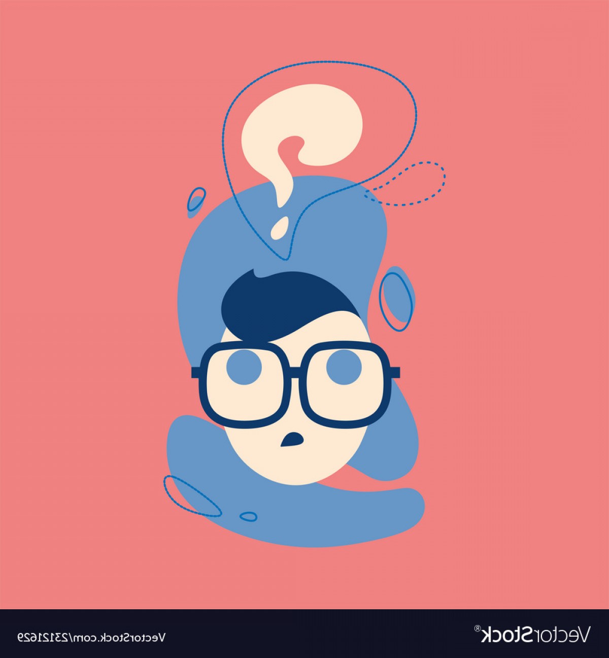 1200x1296 Icon Of Thinking Man With Question Mark In Think Vector Soidergi