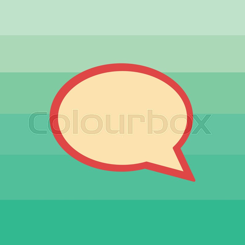 800x800 Speech Bubbles Icon Vector Icon Flat Stock Vector Colourbox