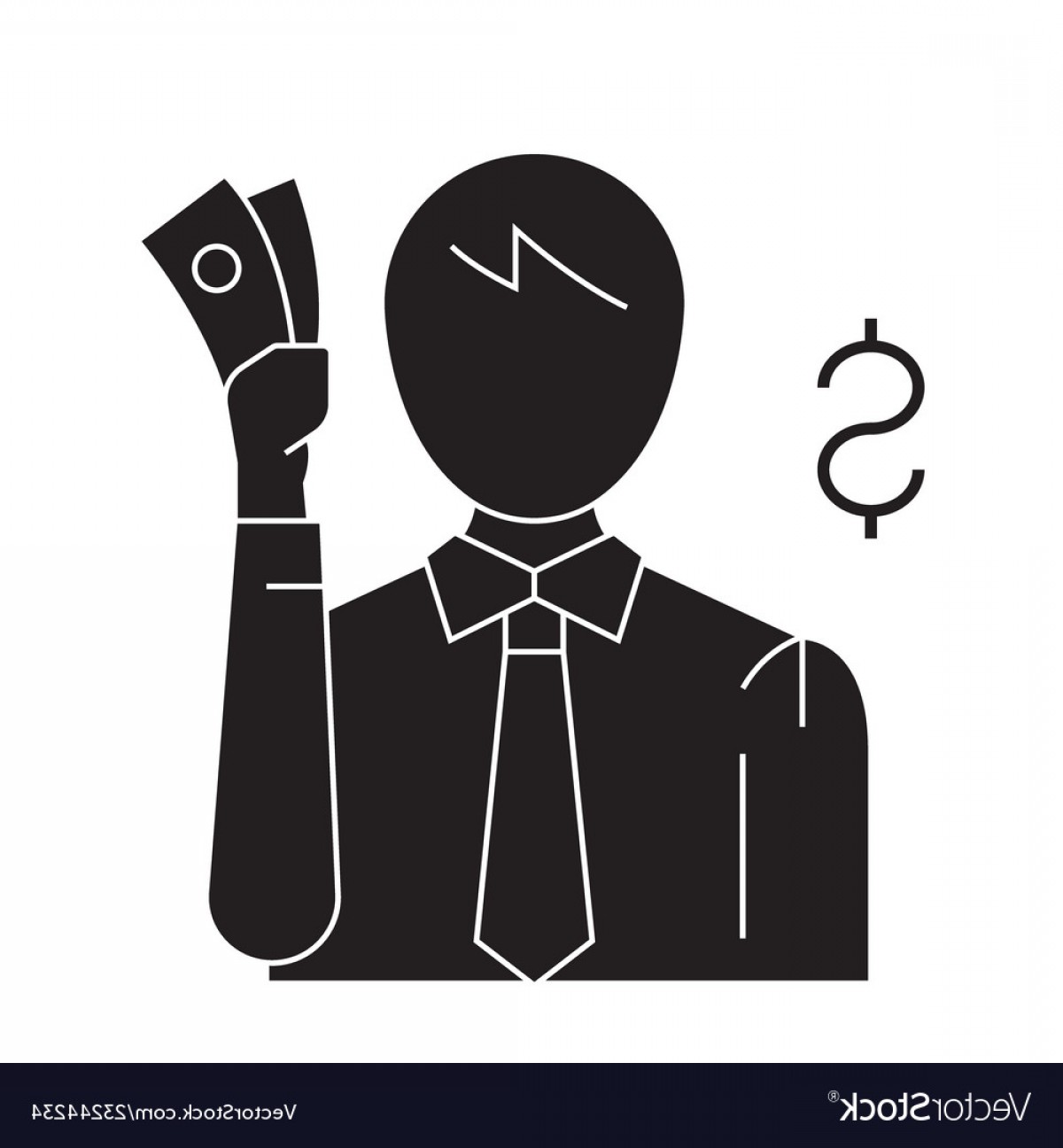 1200x1296 Thinking About Money Black Concept Icon Vector Newwaysys