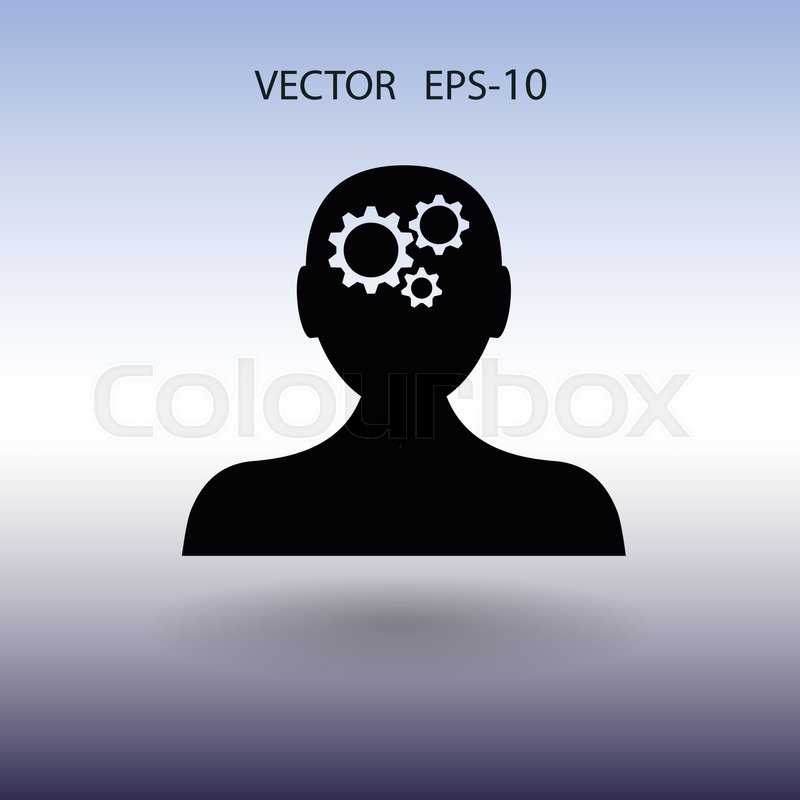 800x800 Thinking Icon Vector Illustration Stock Vector Colourbox