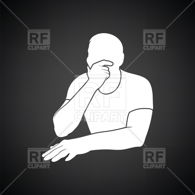 400x400 Thinking Man Icon Vector Image Of People Angelp