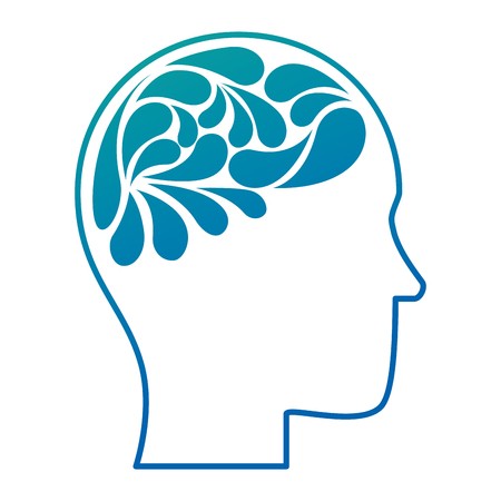 450x450 Human Profile Thinking Icon Vector Illustration Design Royalty