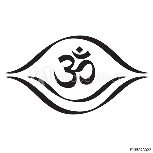 500x500 Aum Third Eye Symbol