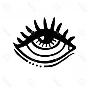 300x300 Color Of Chakra Symbol Third Eye Concept Watercolor Painting Hand