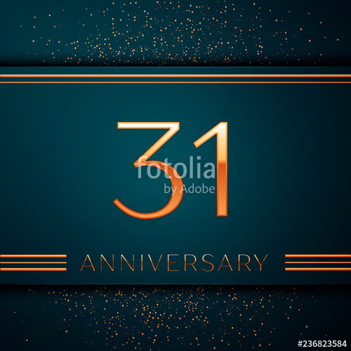 Realistic Thirty One Years Anniversary Celebration Design Banner 500x500 Realistic Thirty One Years Anniversary Celebration Design Banner
